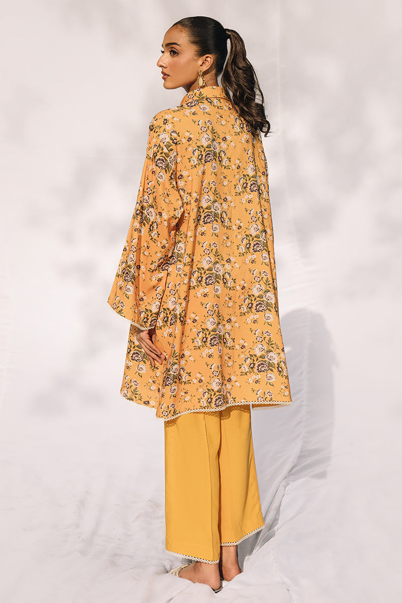 Cross Stitch | Daily Wear | FLORAL GOLD by Cross Stitch - Designer Dress - Type: Casuals - Available at Libayah - 100% Original