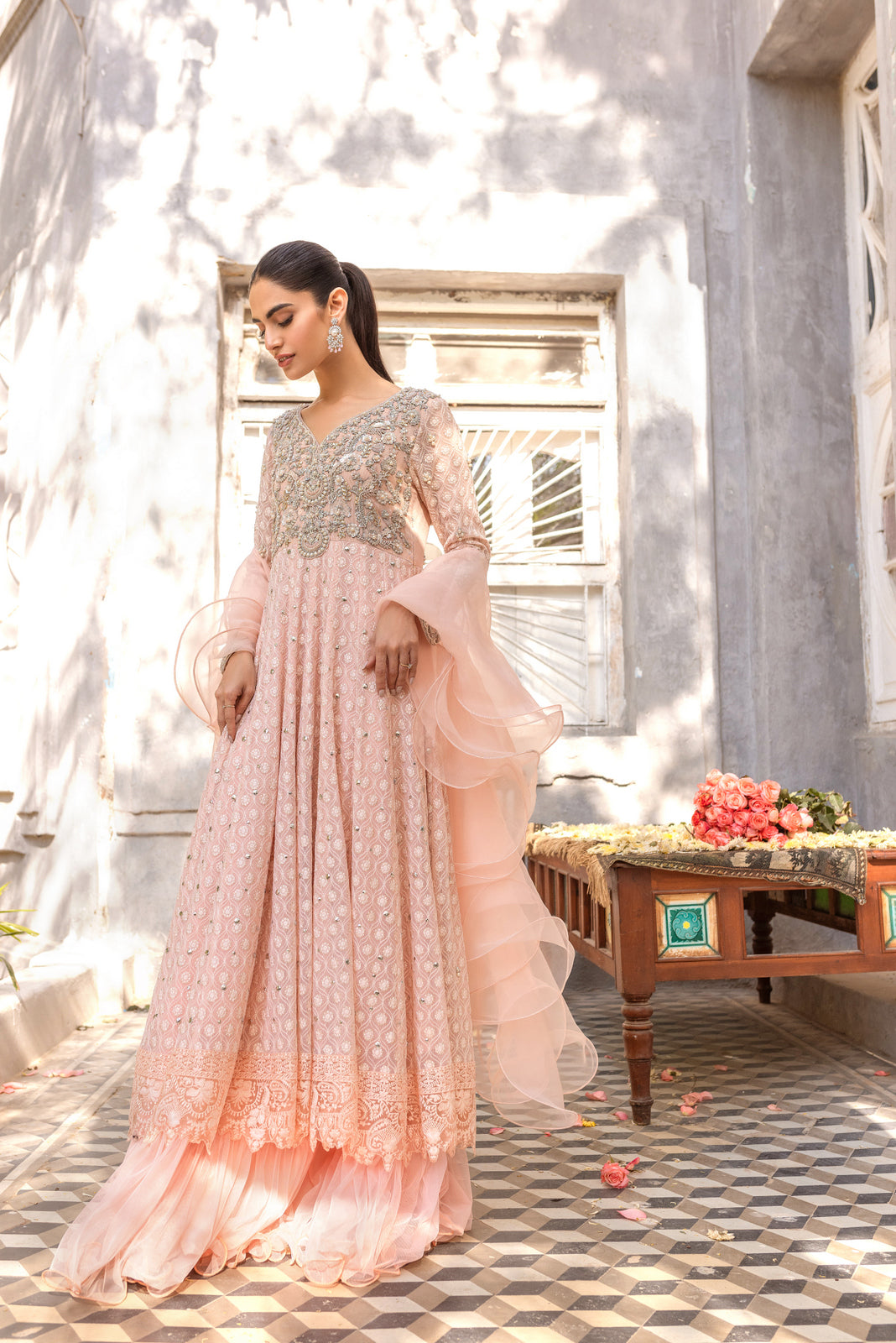 Sana Abbas | Wedding Formals | BLOOM by Sana Abbas - Designer Dress - Type: Ladies Clothes - Available at Libayah - 100% Original