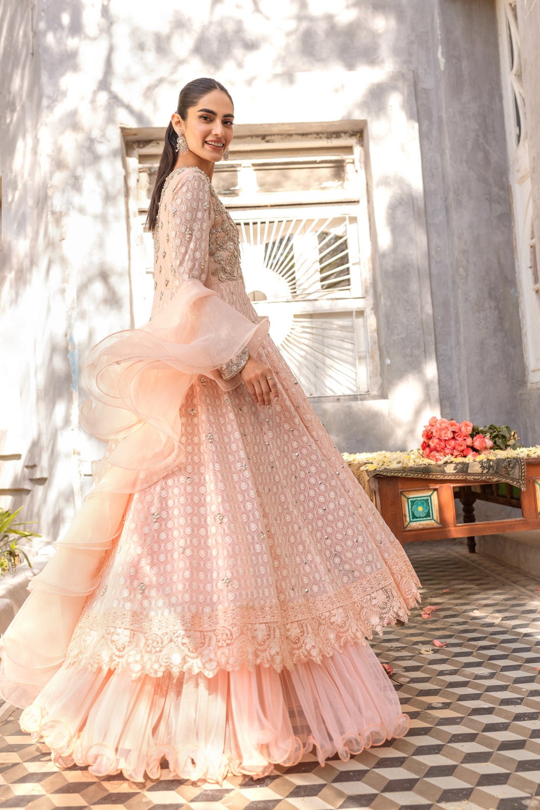 Sana Abbas | Wedding Formals | BLOOM by Sana Abbas - Designer Dress - Type: Ladies Clothes - Available at Libayah - 100% Original