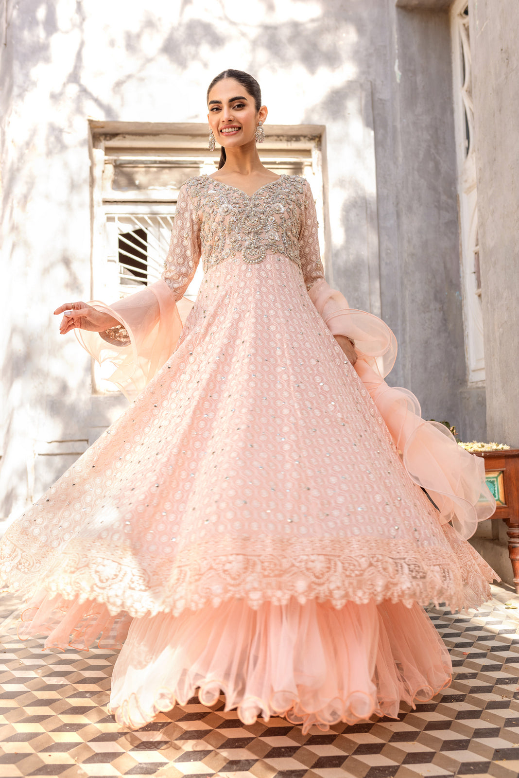 Sana Abbas | Wedding Formals | BLOOM by Sana Abbas - Designer Dress - Type: Ladies Clothes - Available at Libayah - 100% Original