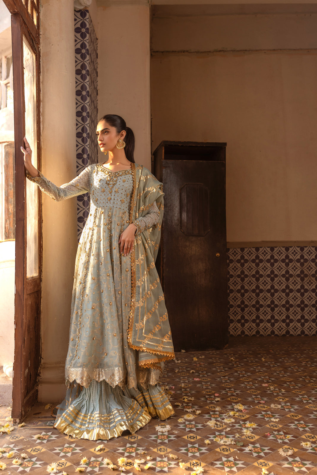 Sana Abbas | Wedding Formals | AZURE by Sana Abbas - Designer Dress - Type: Ladies Clothes - Available at Libayah - 100% Original