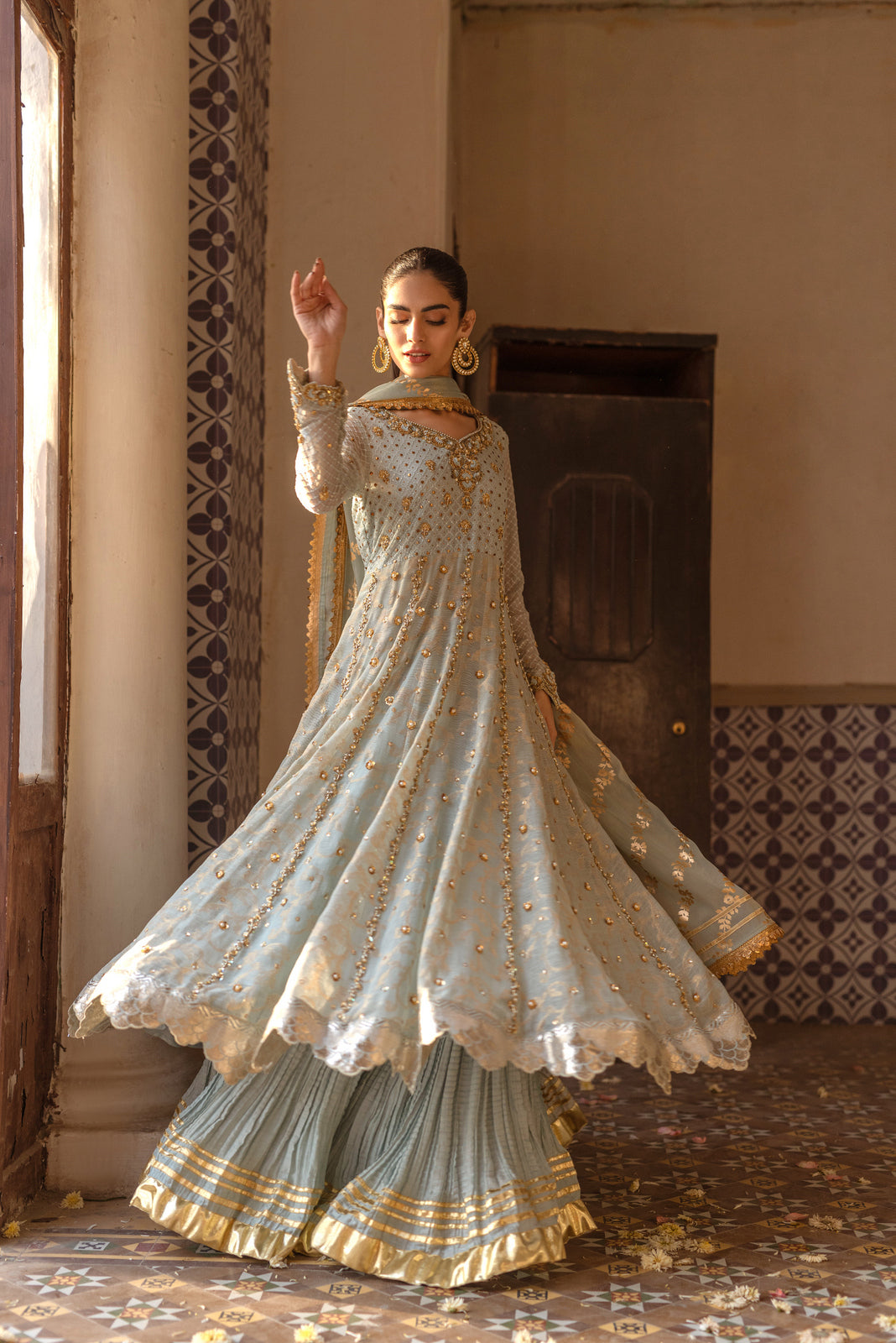 Sana Abbas | Wedding Formals | AZURE by Sana Abbas - Designer Dress - Type: Ladies Clothes - Available at Libayah - 100% Original