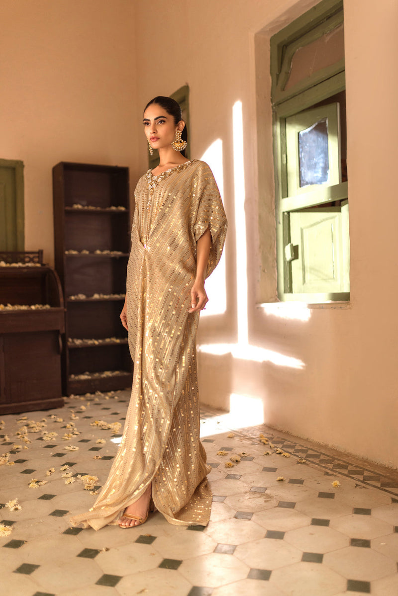 Sana Abbas | Wedding Formals | GOLD DUST by Sana Abbas - Designer Dress - Type: Ladies Clothes - Available at Libayah - 100% Original
