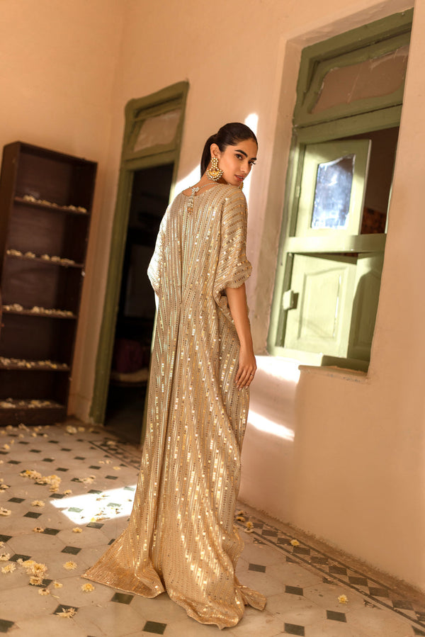 Sana Abbas | Wedding Formals | GOLD DUST by Sana Abbas - Designer Dress - Type: Ladies Clothes - Available at Libayah - 100% Original