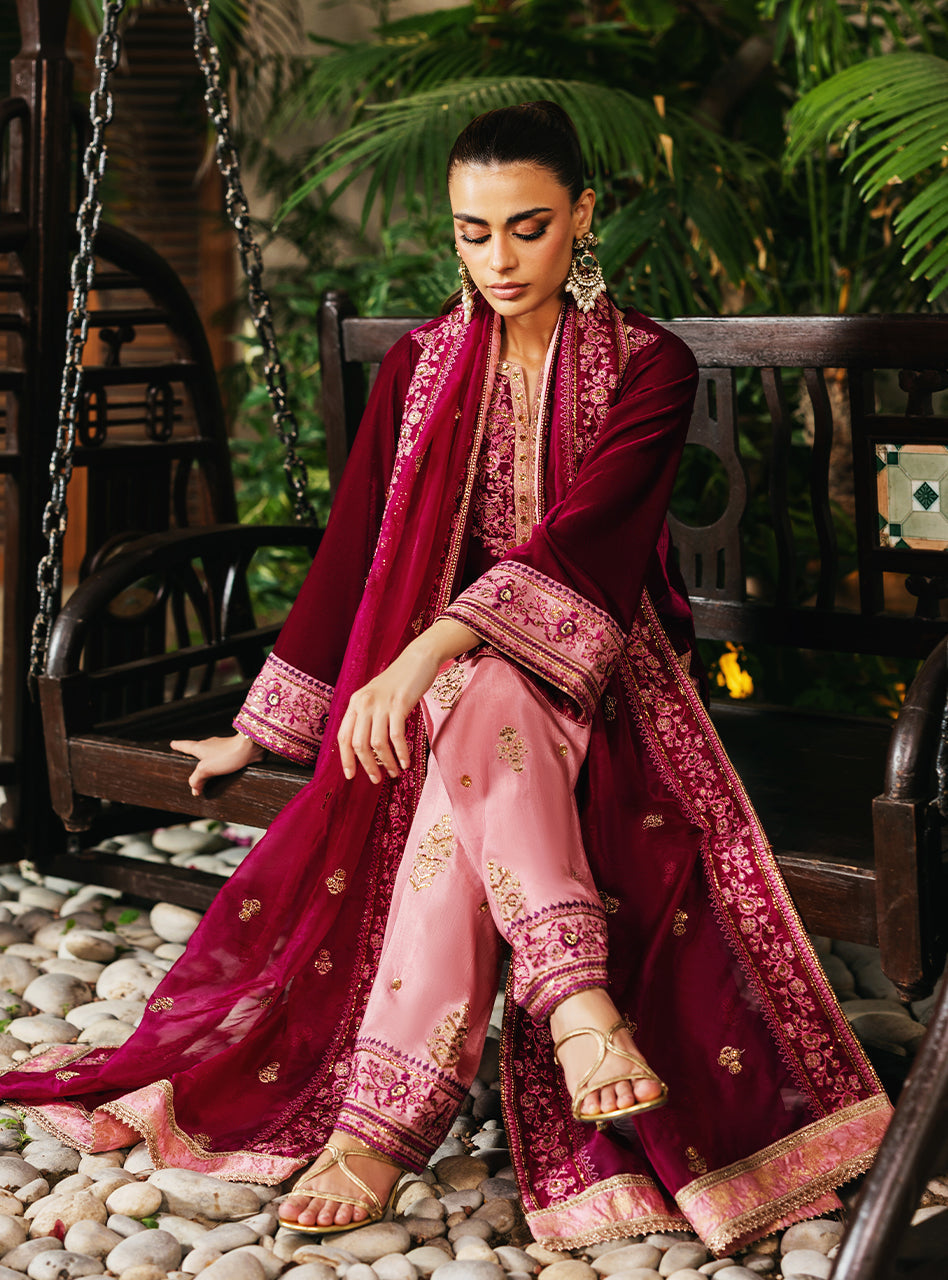 Zainab Chottani | Velvet 25 | Rubi by Zainab Chottani - Designer Dress - Type : Ladies Clothes - Available at Libayah - 100% Original 