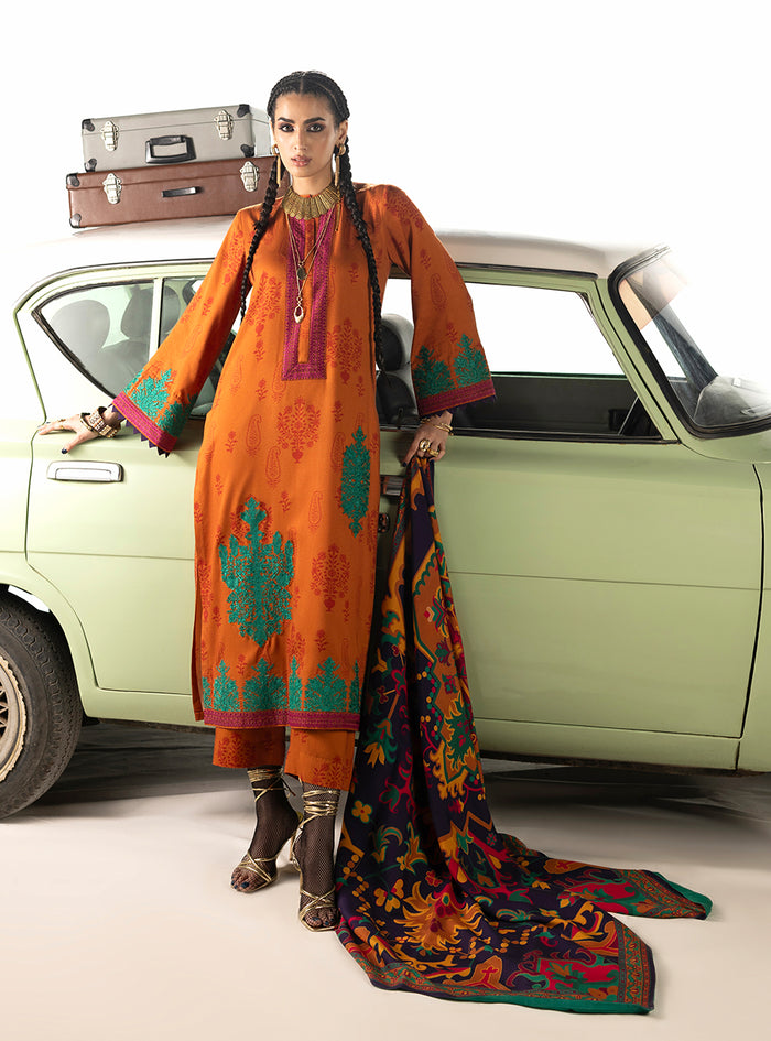 Zainab Chottani | Winter Shawl 25 | Suniva - D3 by Zainab Chottani - Designer Dress  - Type : Ladies Clothes - Available at Libayah - 100% Original 