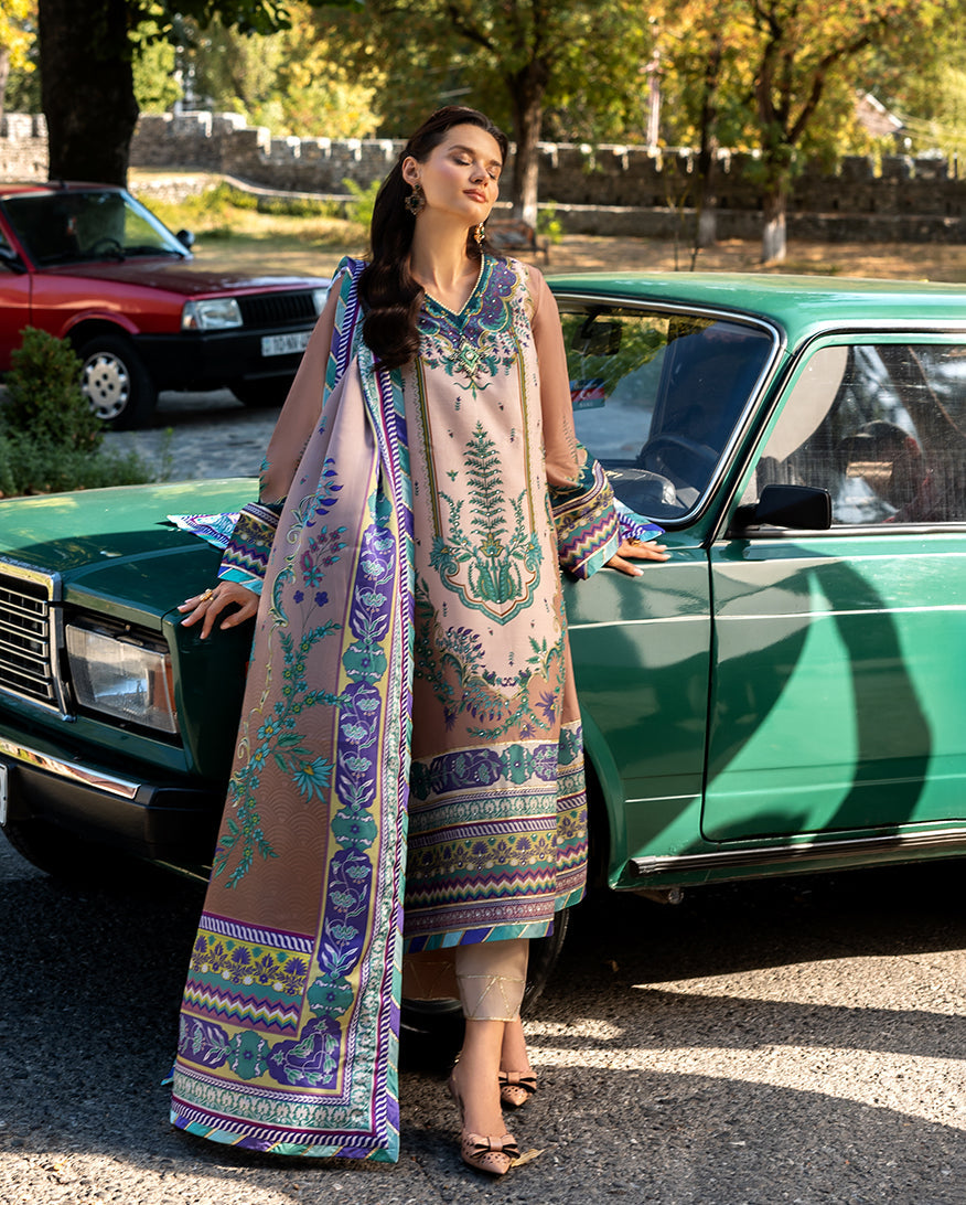 Mushq | Nirvana Printed Silk | Aurora Echo by Mushq - Designer Dress  - Type : Ladies Clothes - Available at Libayah - 100% Original 