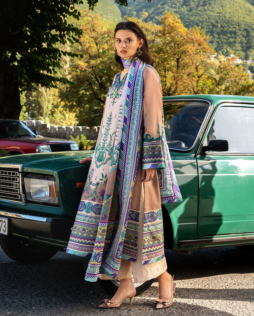 Mushq | Nirvana Printed Silk | Aurora Echo by Mushq - Designer Dress  - Type : Ladies Clothes - Available at Libayah - 100% Original 