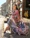 Mushq | Nirvana Printed Silk | Meridian Bloom by Mushq - Designer Dress  - Type : Ladies Clothes - Available at Libayah - 100% Original 