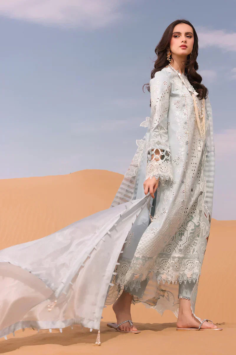 Qalamkar | Chikankari Eid Edit 24 | KM-06 APOLLINE by Qalamkar - Designer Dress  - Type : Ladies Clothes - Available at Libayah - 100% Original 