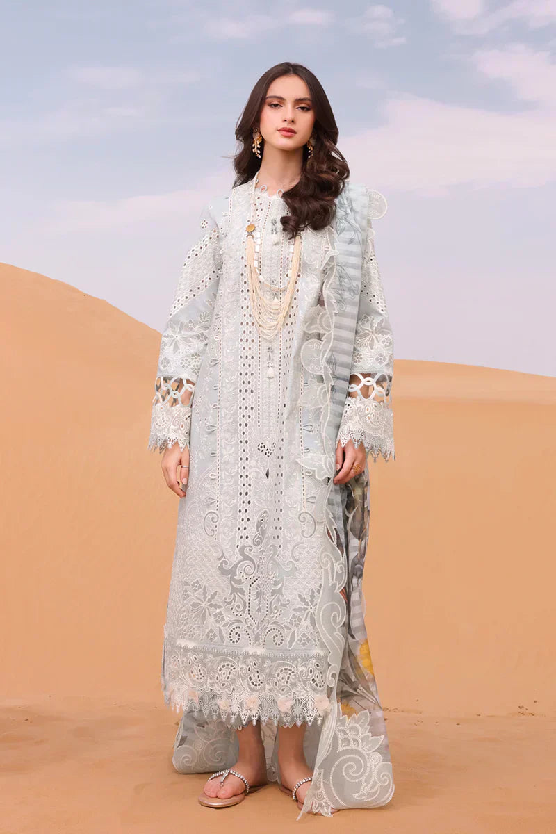 Qalamkar | Chikankari Eid Edit 24 | KM-06 APOLLINE by Qalamkar - Designer Dress  - Type : Ladies Clothes - Available at Libayah - 100% Original 