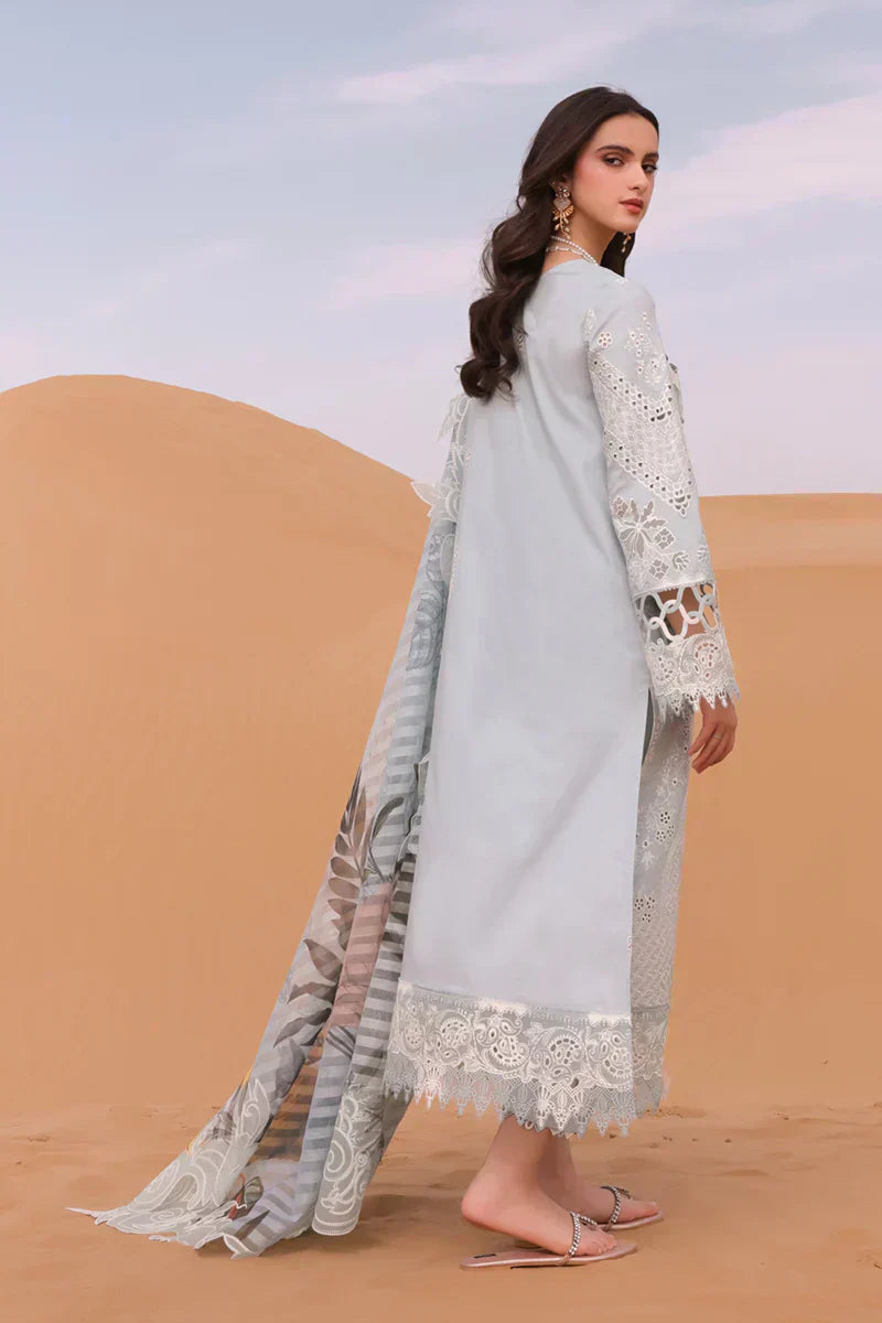Qalamkar | Chikankari Eid Edit 24 | KM-06 APOLLINE by Qalamkar - Designer Dress  - Type : Ladies Clothes - Available at Libayah - 100% Original 