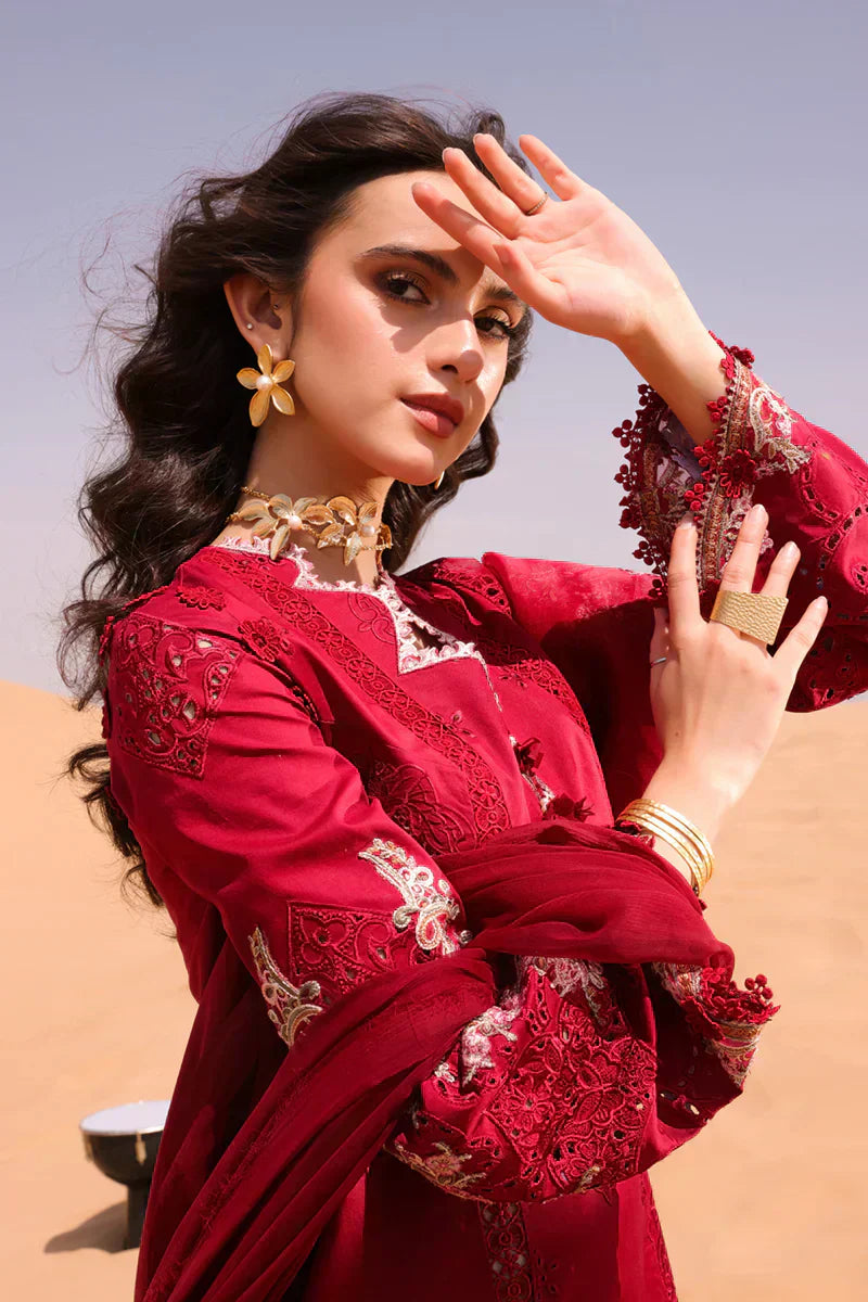 Qalamkar | Chikankari Eid Edit 24 | KM-05 AMANDINE by Qalamkar - Designer Dress  - Type : Ladies Clothes - Available at Libayah - 100% Original 