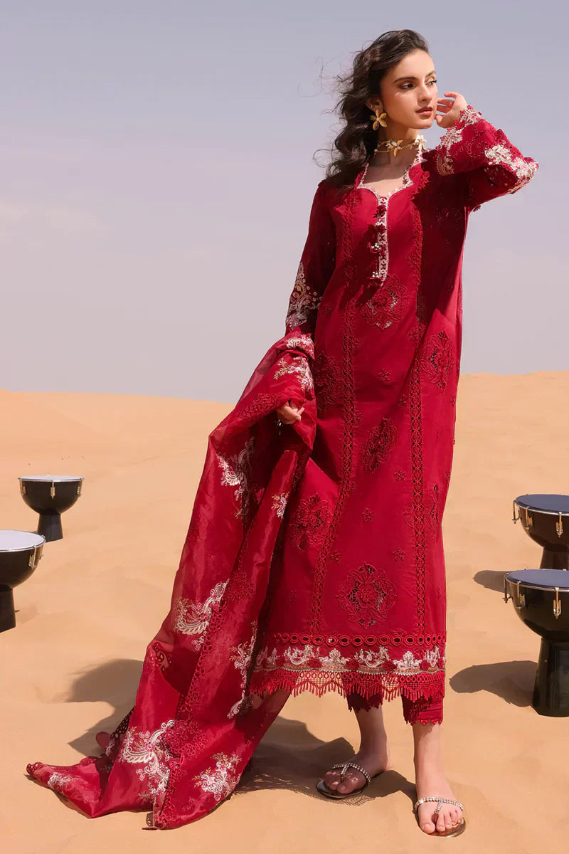 Qalamkar | Chikankari Eid Edit 24 | KM-05 AMANDINE by Qalamkar - Designer Dress  - Type : Ladies Clothes - Available at Libayah - 100% Original 