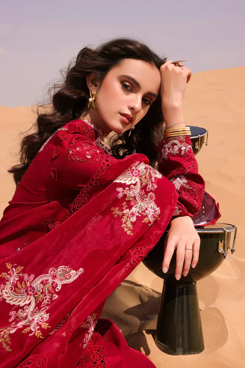 Qalamkar | Chikankari Eid Edit 24 | KM-05 AMANDINE by Qalamkar - Designer Dress  - Type : Ladies Clothes - Available at Libayah - 100% Original 