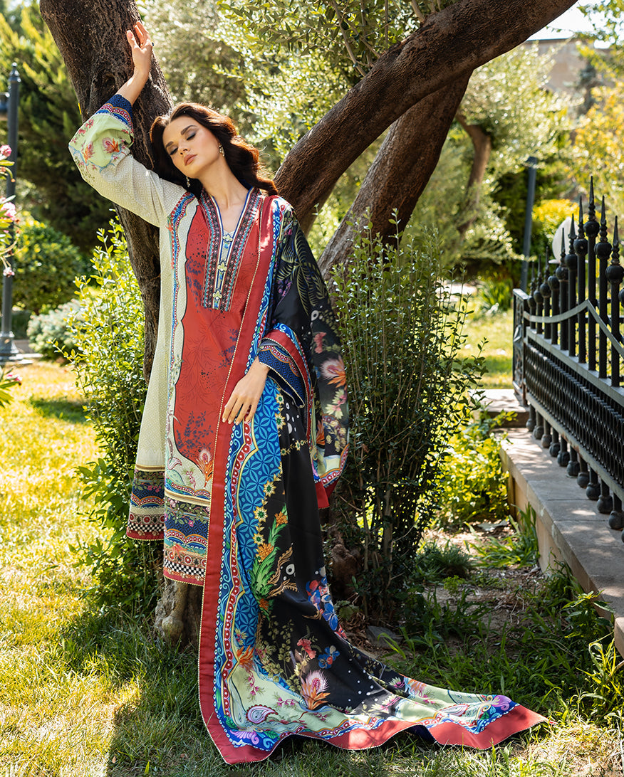 Mushq | Nirvana Printed Silk | Ethereal Gleam by Mushq - Designer Dress  - Type : Ladies Clothes - Available at Libayah - 100% Original 