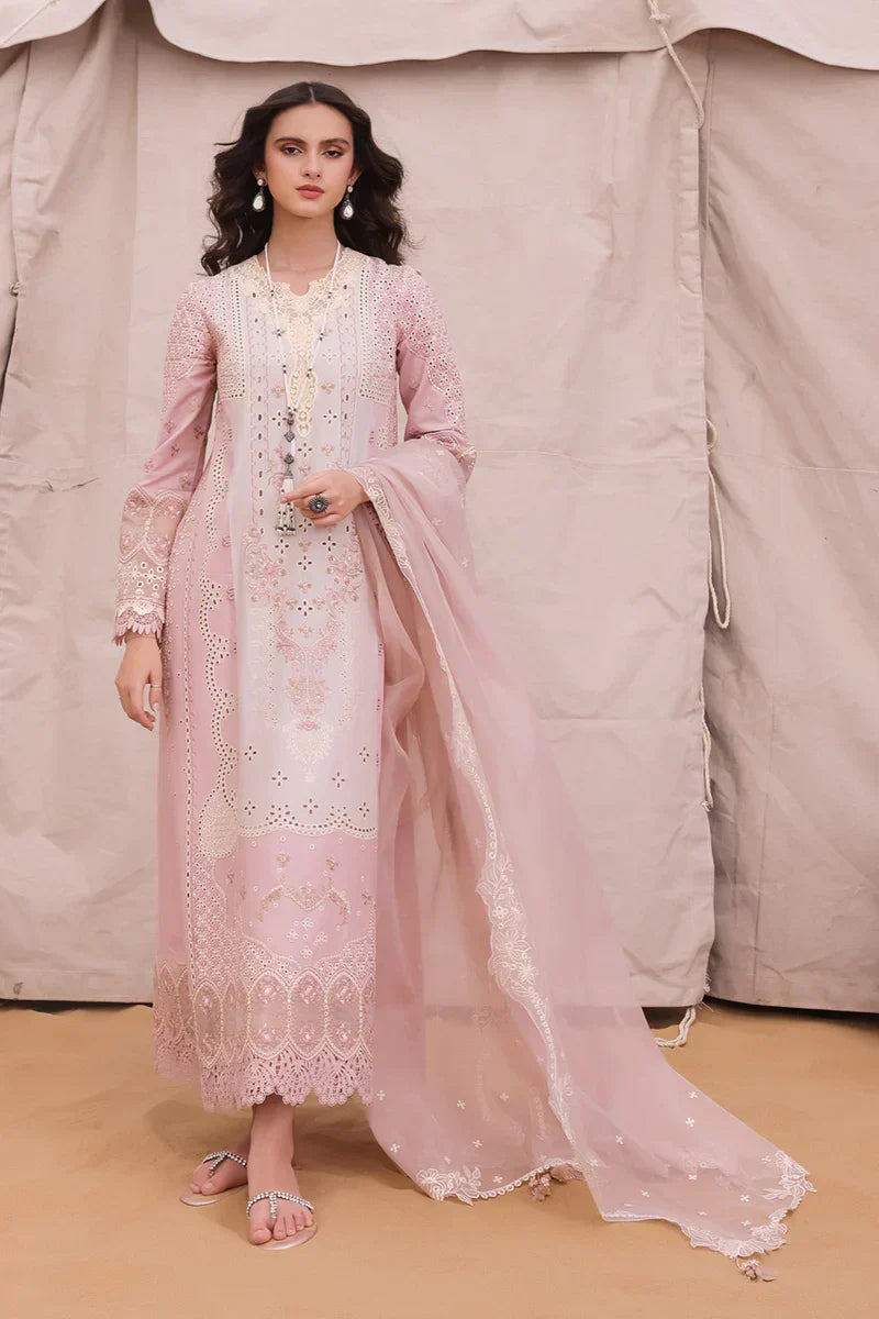 Qalamkar | Chikankari Eid Edit 24 | KM-03 AOIFE by Qalamkar - Designer Dress  - Type : Ladies Clothes - Available at Libayah - 100% Original 