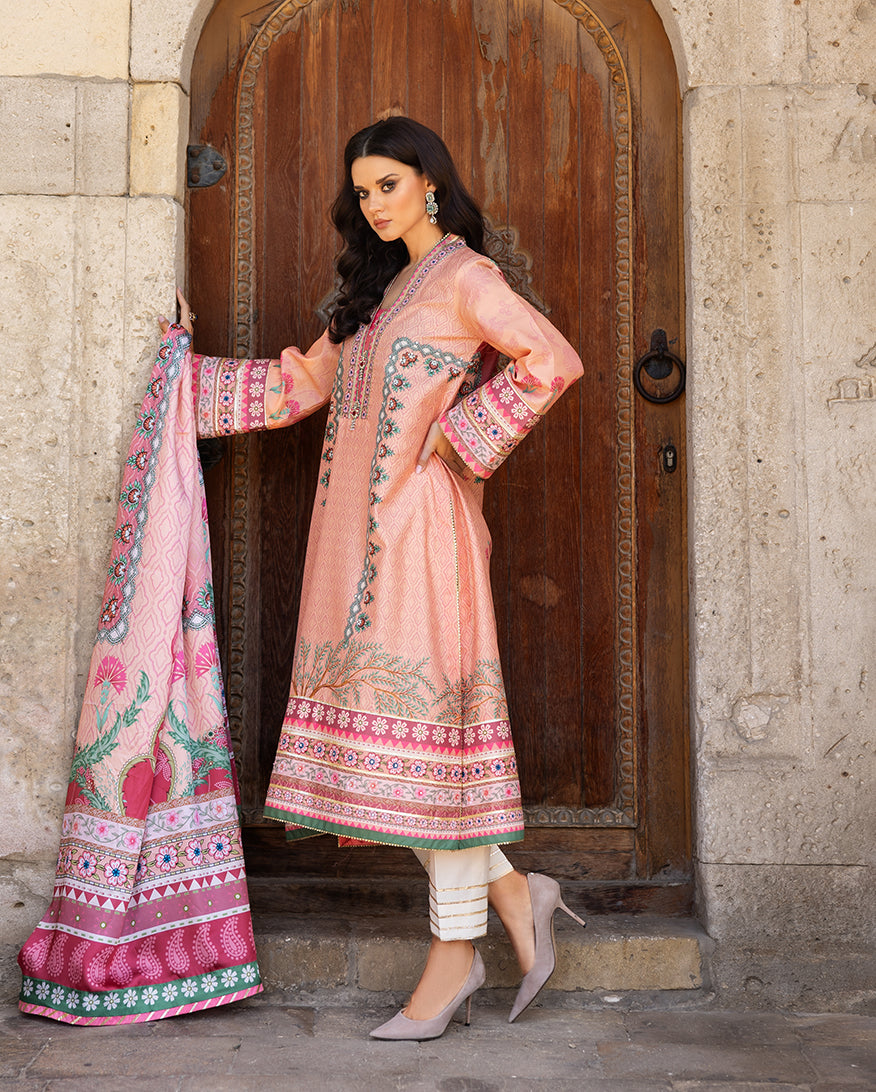 Mushq | Nirvana Printed Silk | Pulsar Petal by Mushq - Designer Dress  - Type : Ladies Clothes - Available at Libayah - 100% Original 