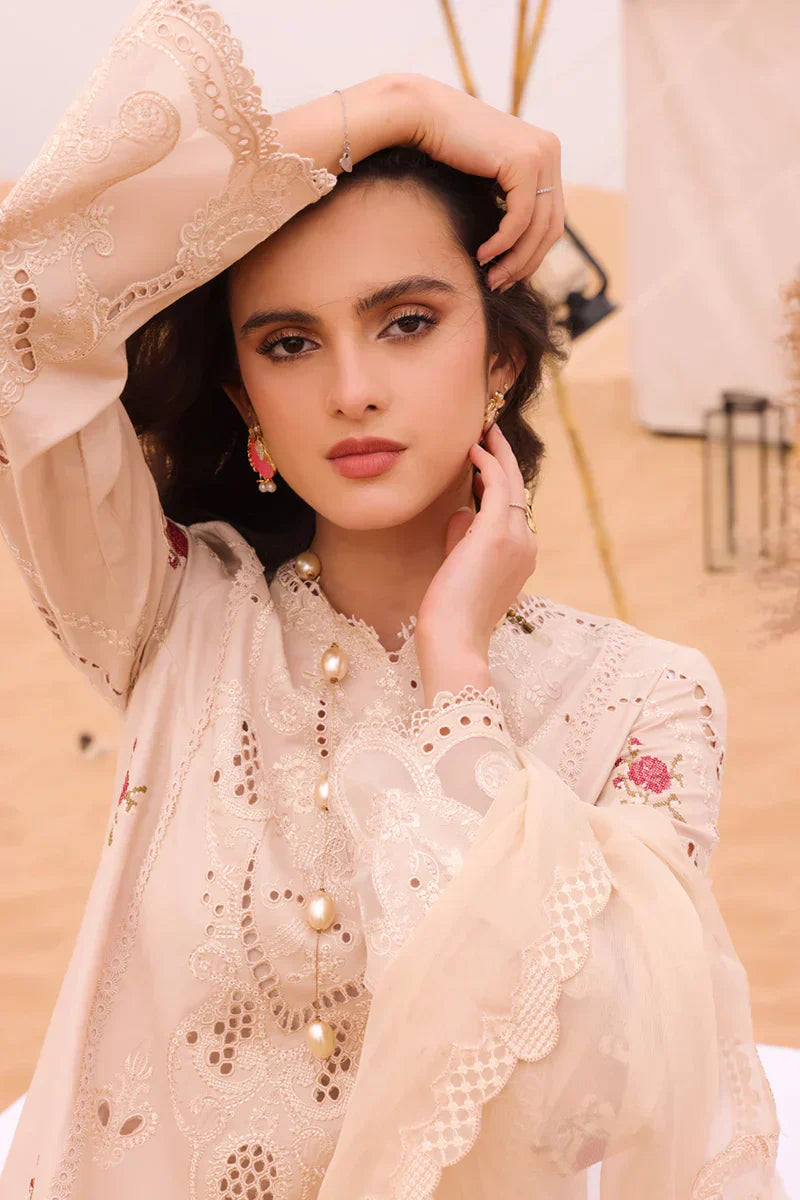 Qalamkar | Chikankari Eid Edit 24 | KM-07 CAOIMHE by Qalamkar - Designer Dress  - Type : Ladies Clothes - Available at Libayah - 100% Original 