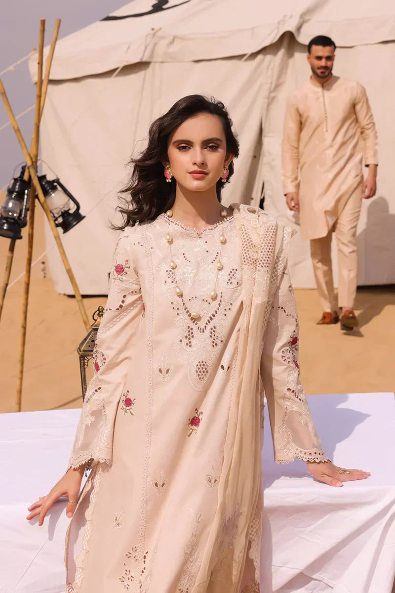 Qalamkar | Chikankari Eid Edit 24 | KM-07 CAOIMHE by Qalamkar - Designer Dress  - Type : Ladies Clothes - Available at Libayah - 100% Original 