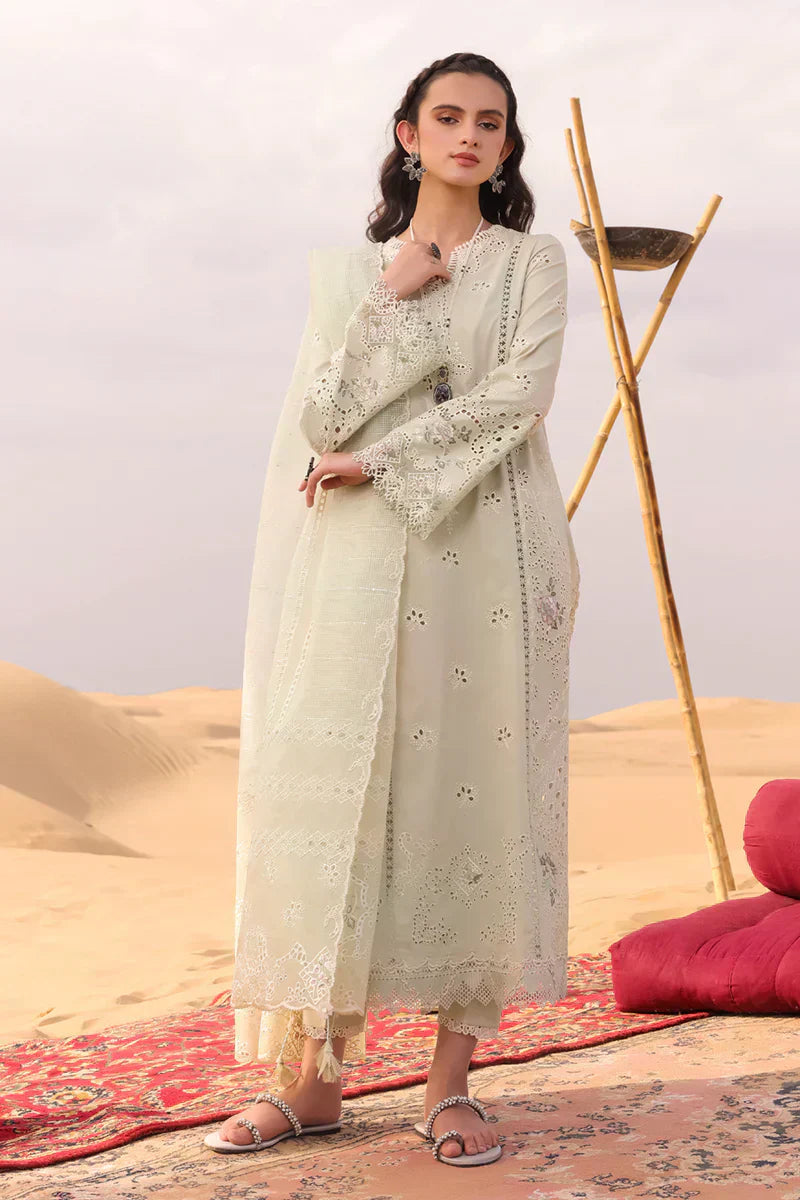 Qalamkar | Chikankari Eid Edit 24 | KM-04 SORCHA by Qalamkar - Designer Dress  - Type : Ladies Clothes - Available at Libayah - 100% Original 