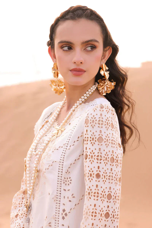 Qalamkar | Chikankari Eid Edit 24 | KM-02 SAOIRSE by Qalamkar - Designer Dress  - Type : Ladies Clothes - Available at Libayah - 100% Original 