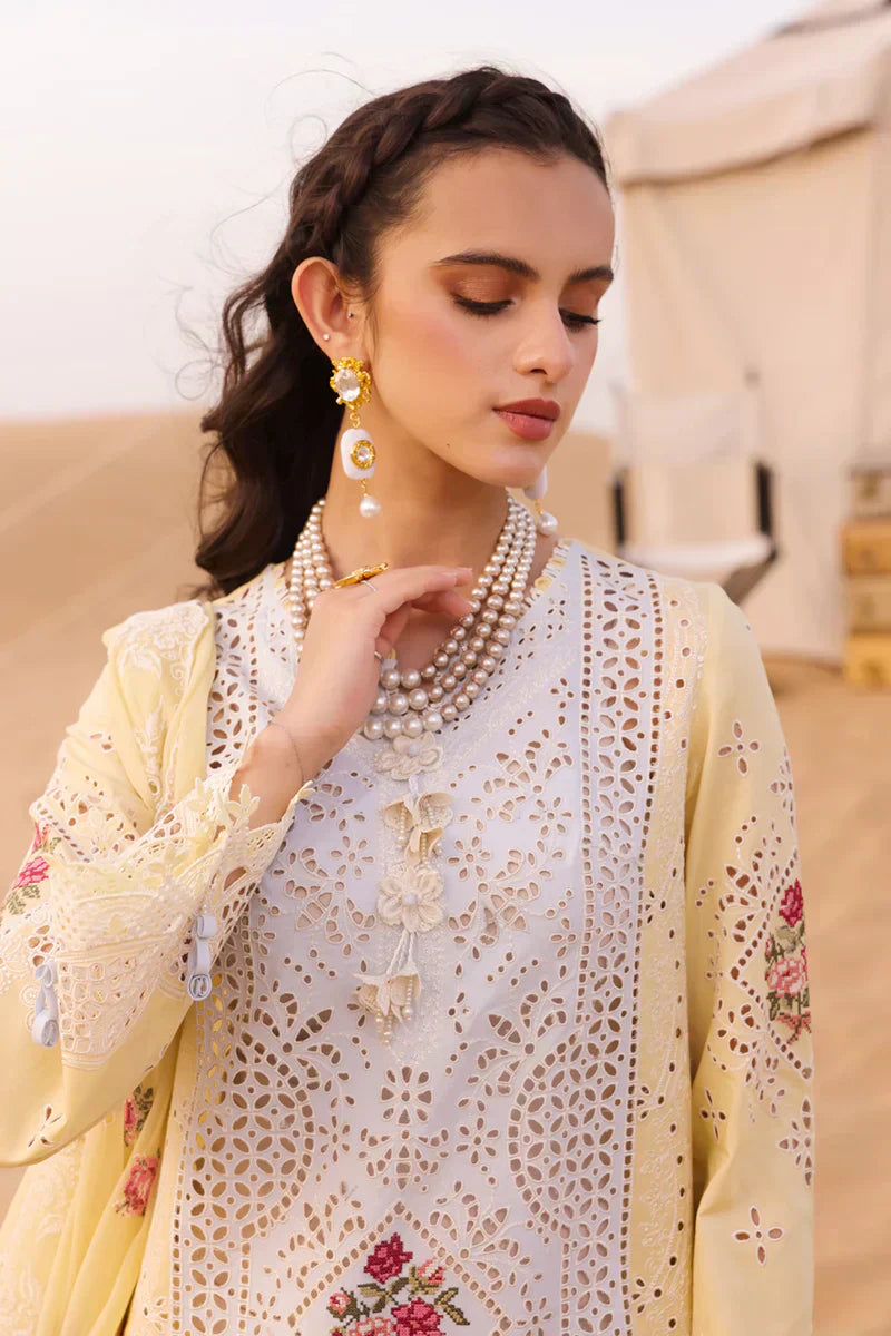 Qalamkar | Chikankari Eid Edit 24 | KM-01 NIAMH by Qalamkar - Designer Dress  - Type : Ladies Clothes - Available at Libayah - 100% Original 