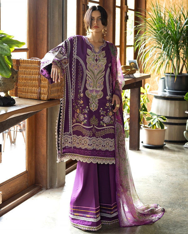Esmel | Mon Tresor Luxe Lawn 26 | Aura by Esmel - Designer Dress - Type : Luxury Dress - Available at Libayah - 100% Original