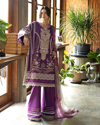 Esmel | Mon Tresor Luxe Lawn 26 | Aura by Esmel - Designer Dress - Type : Luxury Dress - Available at Libayah - 100% Original
