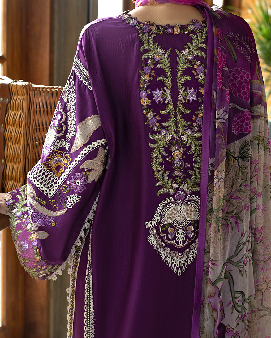 Esmel | Mon Tresor Luxe Lawn 26 | Aura by Esmel - Designer Dress - Type : Luxury Dress - Available at Libayah - 100% Original