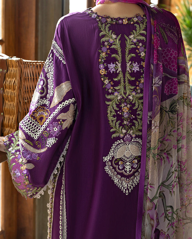 Esmel | Mon Tresor Luxe Lawn 26 | Aura by Esmel - Designer Dress - Type : Luxury Dress - Available at Libayah - 100% Original