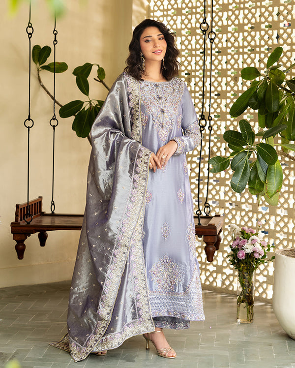 Mushq | Sunehri Lama Silk | Samiya by Mushq - Designer Dress  - Type : Ladies Clothes - Available at Libayah - 100% Original 