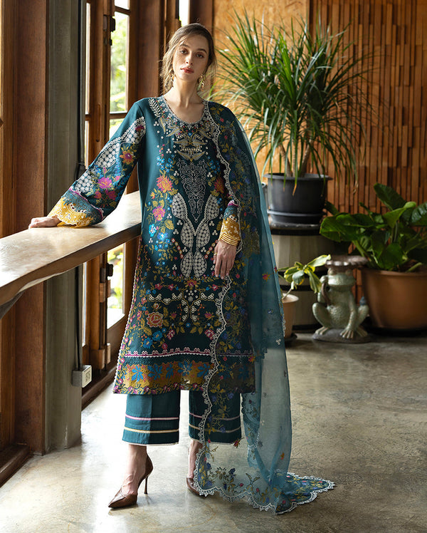Esmel | Mon Tresor Luxe Lawn 26 | Lumi by Esmel - Designer Dress - Type : Luxury Dress - Available at Libayah - 100% Original