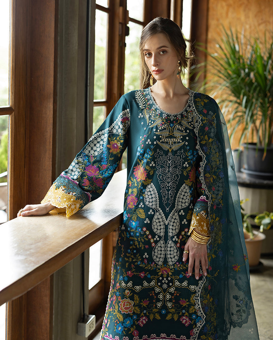Esmel | Mon Tresor Luxe Lawn 26 | Lumi by Esmel - Designer Dress - Type : Luxury Dress - Available at Libayah - 100% Original