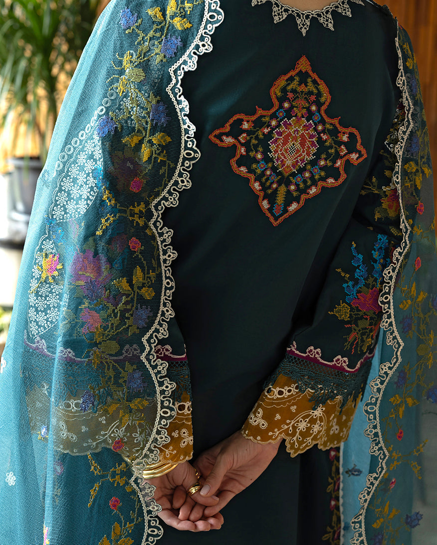 Esmel | Mon Tresor Luxe Lawn 26 | Lumi by Esmel - Designer Dress - Type : Luxury Dress - Available at Libayah - 100% Original