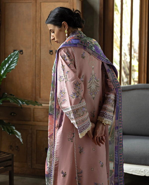 Esmel | Mon Tresor Luxe Lawn 26 | Rosy by Esmel - Designer Dress - Type : Luxury Dress - Available at Libayah - 100% Original