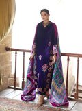 Zainab Chottani | Velura Velvet Edit 25 | Ameth Long Shirt by Zainab Chottani - Designer Dress - Type : Ladies Clothes - Available at Libayah - 100% Original 