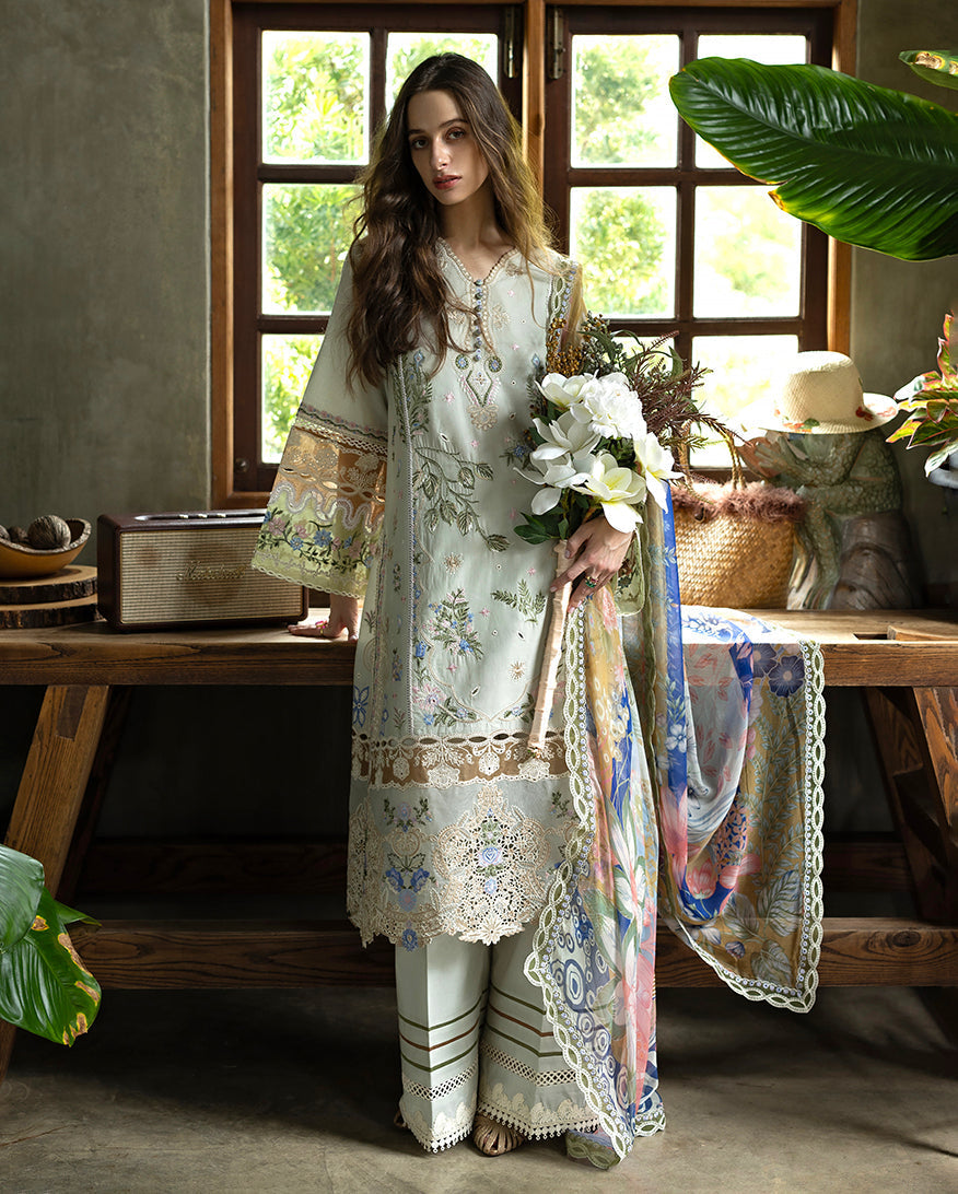Esmel | Mon Tresor Luxe Lawn 26 | Perla by Esmel - Designer Dress - Type : Luxury Dress - Available at Libayah - 100% Original