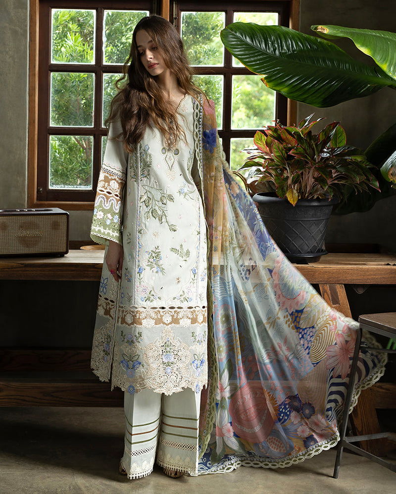Esmel | Mon Tresor Luxe Lawn 26 | Perla by Esmel - Designer Dress - Type : Luxury Dress - Available at Libayah - 100% Original