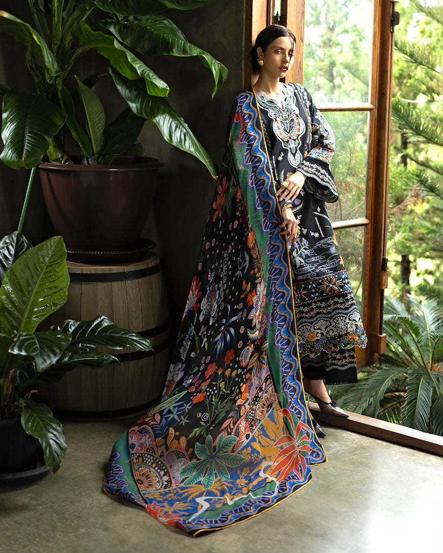 Esmel | Mon Tresor Luxe Lawn 26 | Sia by Esmel - Designer Dress - Type : Luxury Dress - Available at Libayah - 100% Original