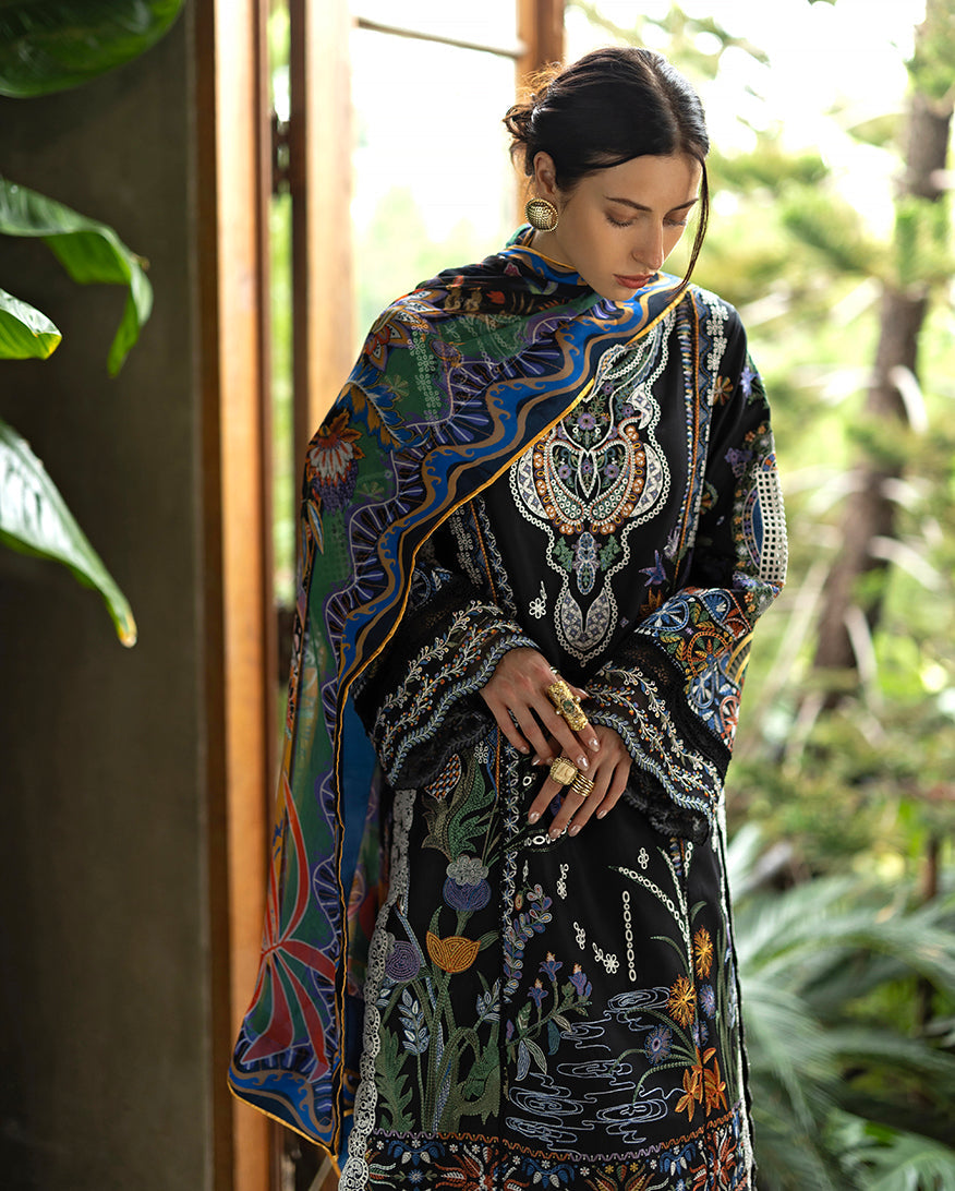 Esmel | Mon Tresor Luxe Lawn 26 | Sia by Esmel - Designer Dress - Type : Luxury Dress - Available at Libayah - 100% Original