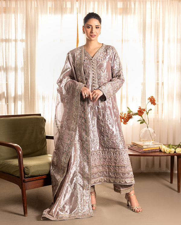 Mushq | Sunehri Lama Silk | Hamna by Mushq - Designer Dress  - Type : Ladies Clothes - Available at Libayah - 100% Original 