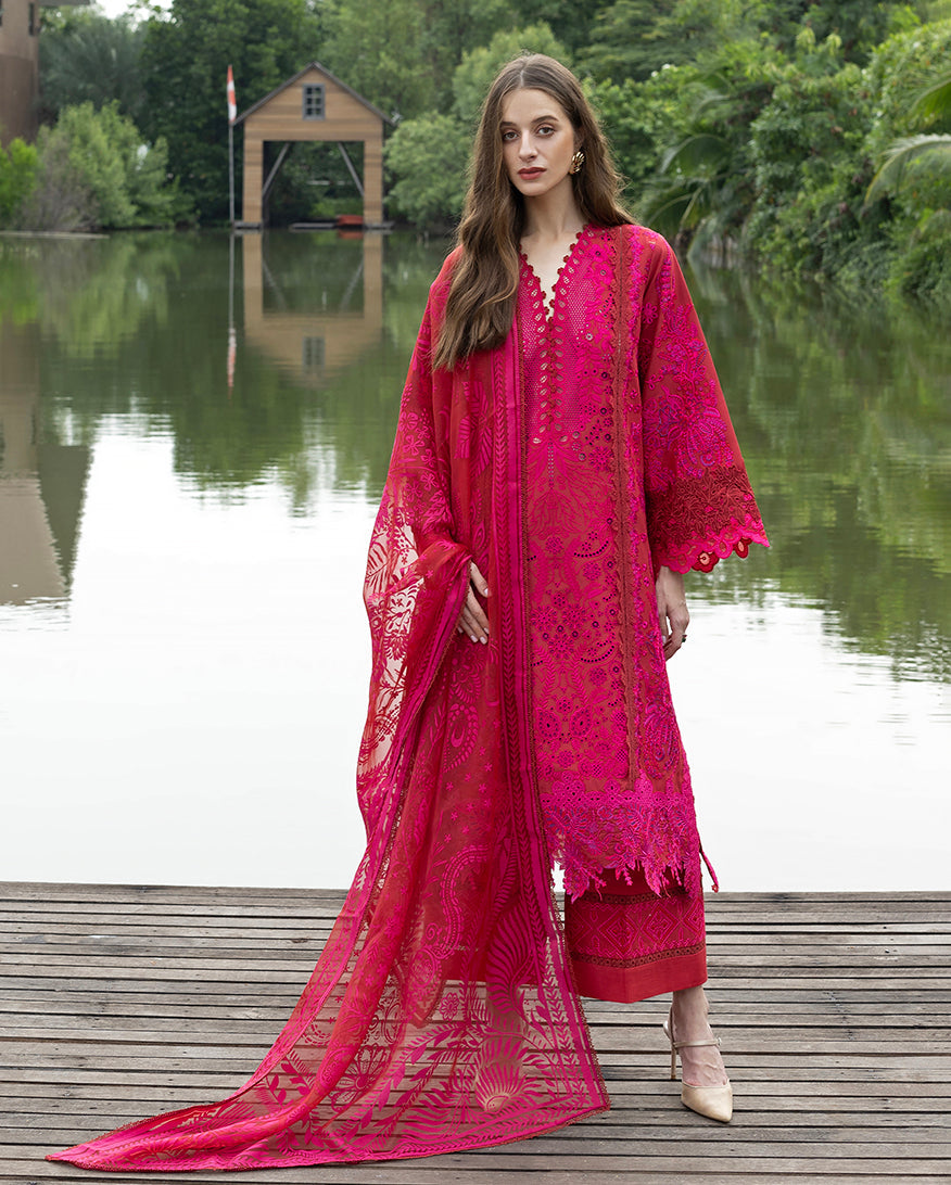 Esmel | Mon Tresor Luxe Lawn 26 | Rina by Esmel - Designer Dress - Type : Luxury Dress - Available at Libayah - 100% Original