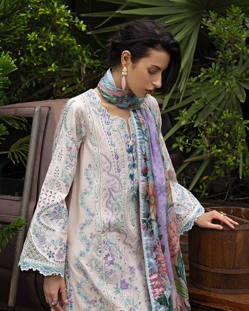 Esmel | Mon Tresor Luxe Lawn 26 | Aria by Esmel - Designer Dress - Type : Luxury Dress - Available at Libayah - 100% Original