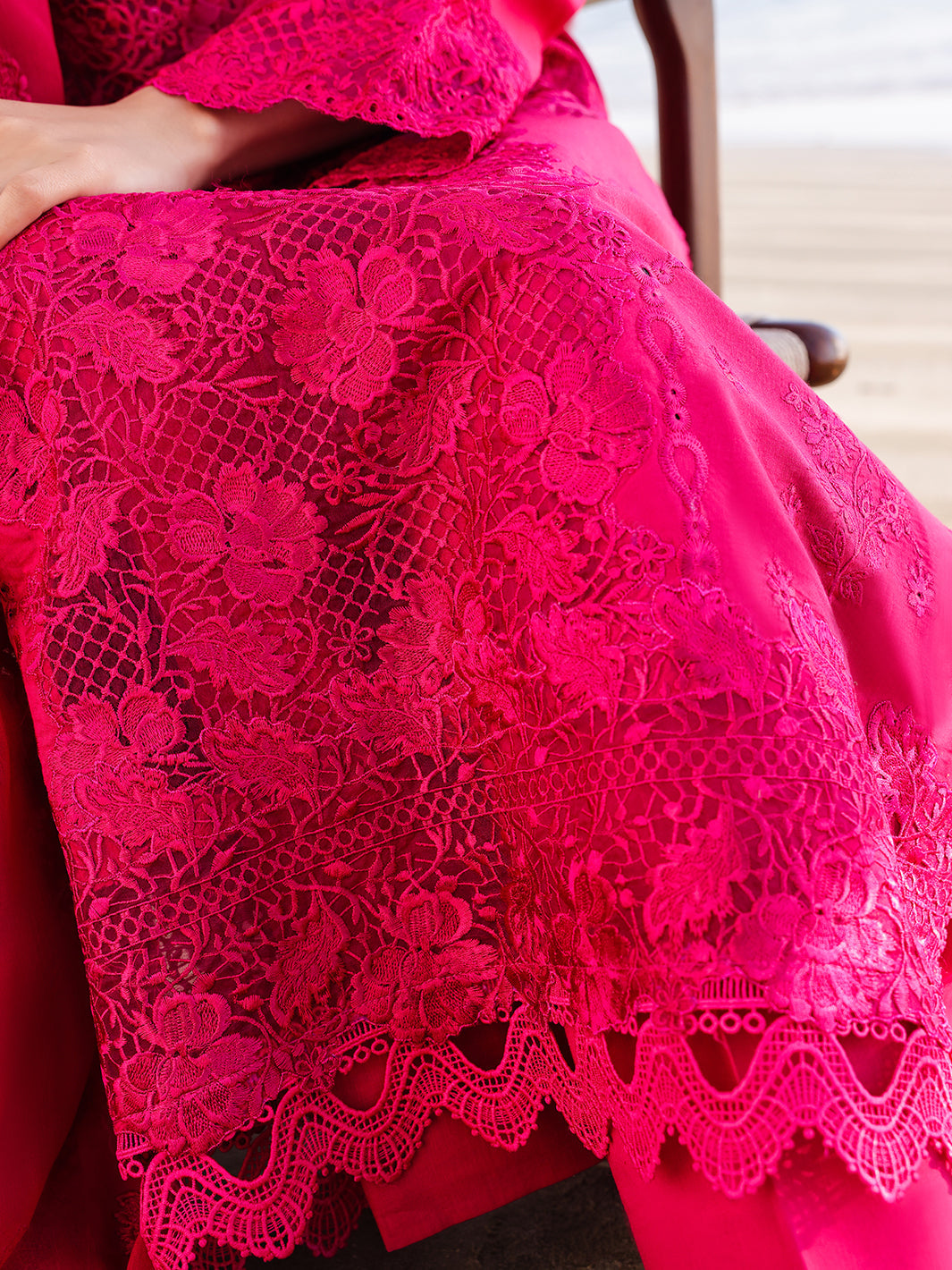 Faiza Faisal | Marine Luxury Lawn 25 | AROHA by Lawn - Designer Dress - Type: Ladies Clothes - Available at Libayah - 100% Original