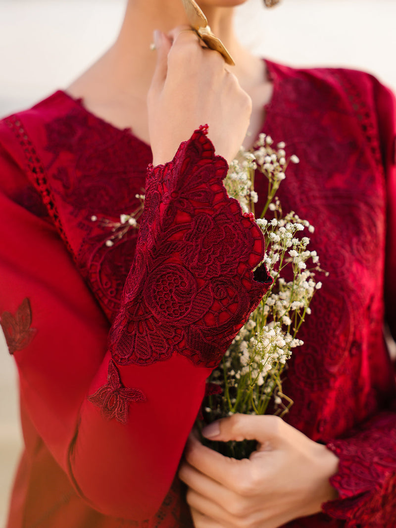 Faiza Faisal | Marine Luxury Lawn 25 | TARA by Faiza Faisal - Designer Dress - Type: Ladies Clothes - Available at Libayah - 100% Original