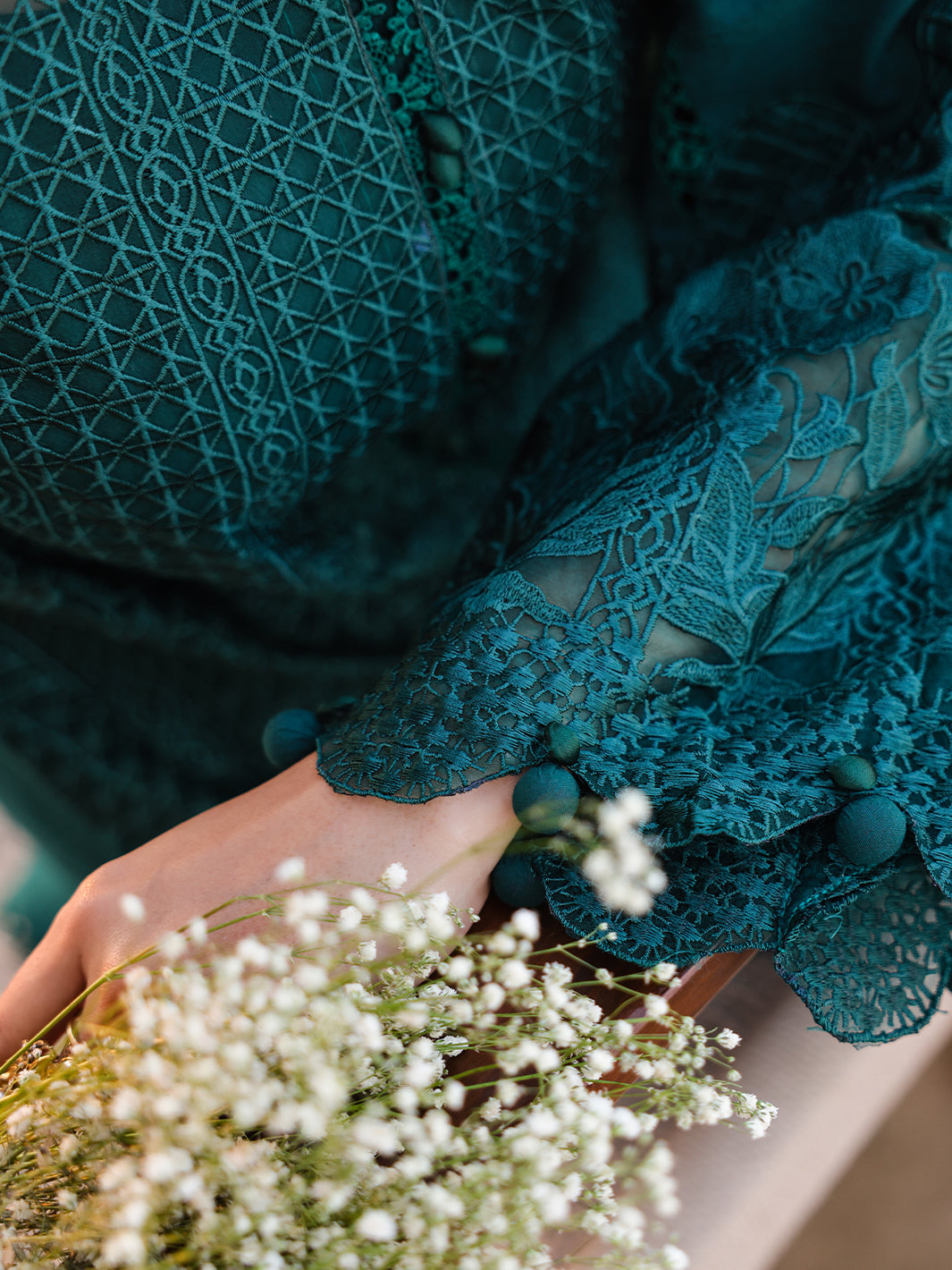 Faiza Faisal | Marine Luxury Lawn 25 | SOPHIA by Faiza Faisal - Designer Dress - Type: Ladies Clothes - Available at Libayah - 100% Original