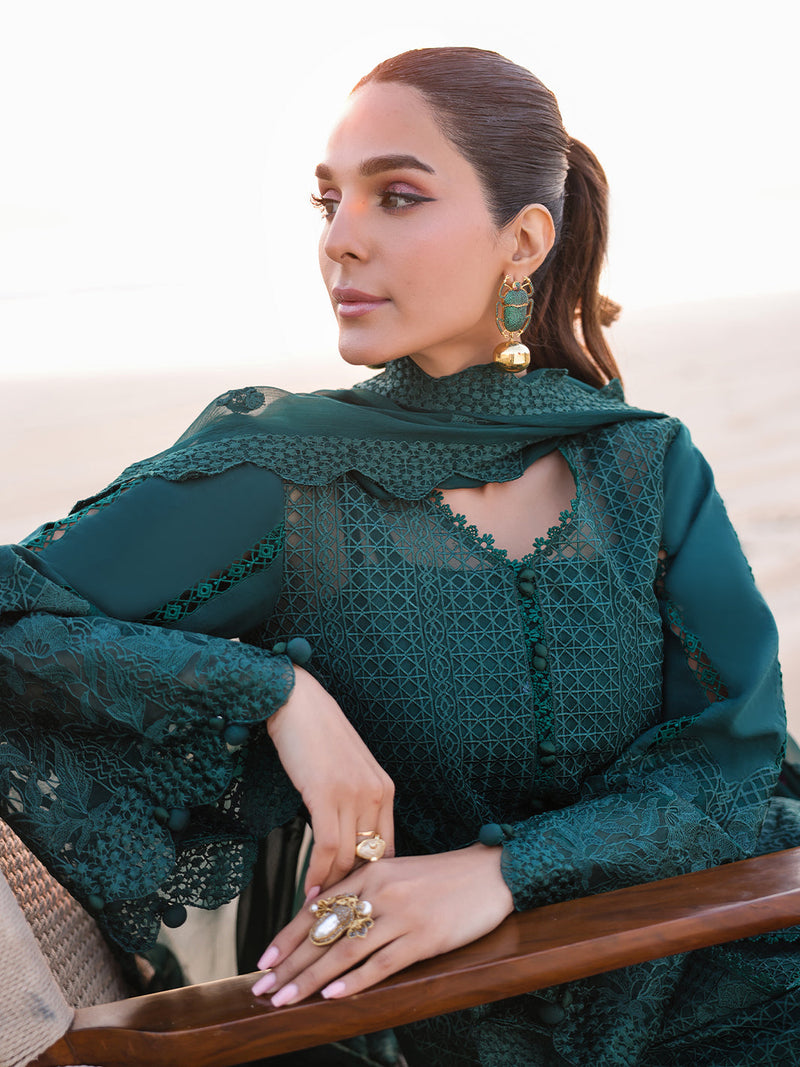 Faiza Faisal | Marine Luxury Lawn 25 | SOPHIA by Faiza Faisal - Designer Dress - Type: Ladies Clothes - Available at Libayah - 100% Original
