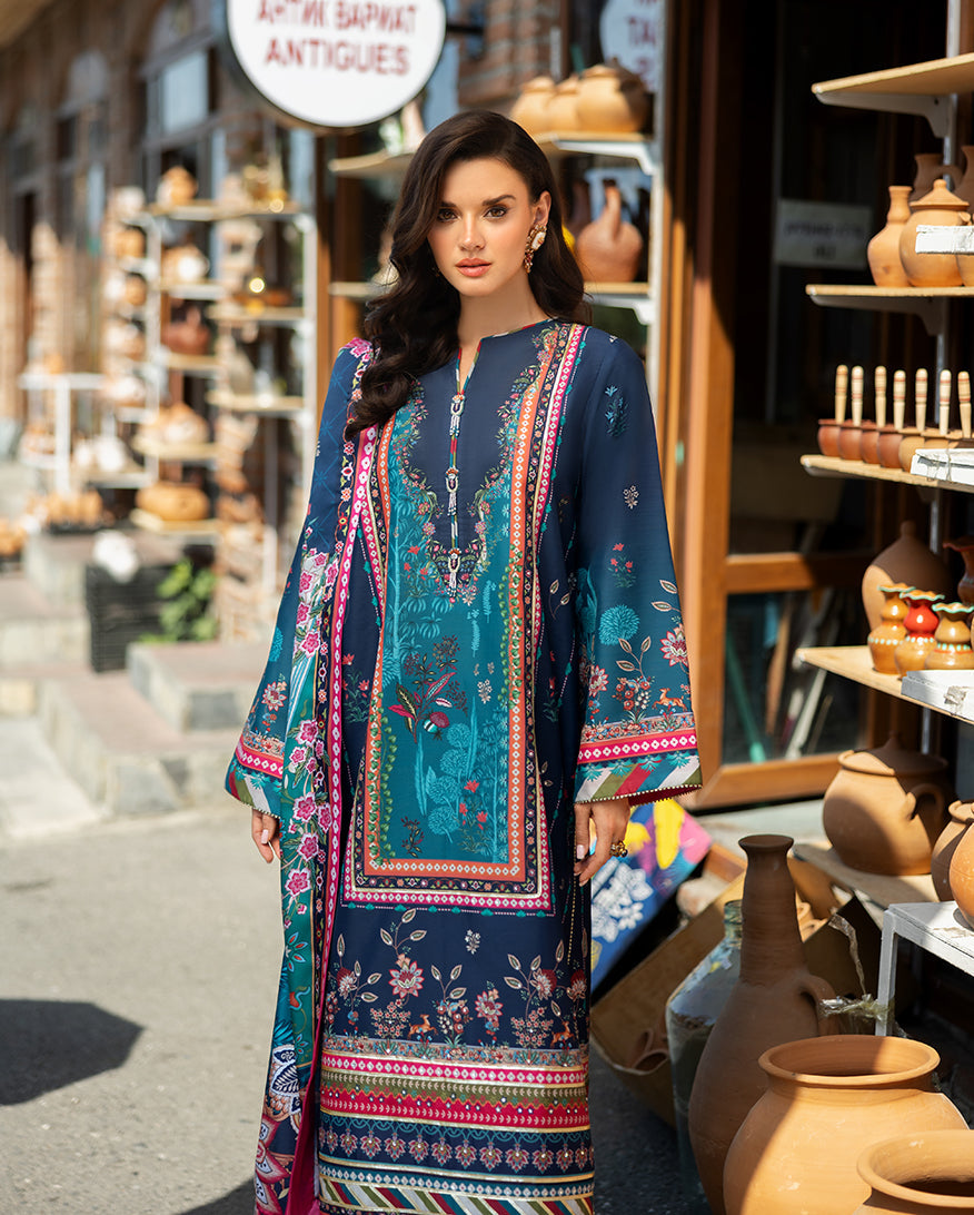 Mushq | Nirvana Printed Silk | Nova Bloom by Mushq - Designer Dress  - Type : Ladies Clothes - Available at Libayah - 100% Original 