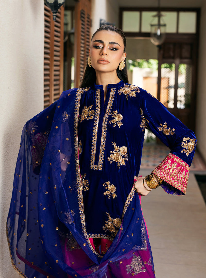 Zainab Chottani | Velvet 25 | Jia by Zainab Chottani - Designer Dress - Type : Ladies Clothes - Available at Libayah - 100% Original 